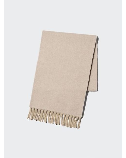 Uniqlo Natural Soufflé Yarn Chunky Stole for men
