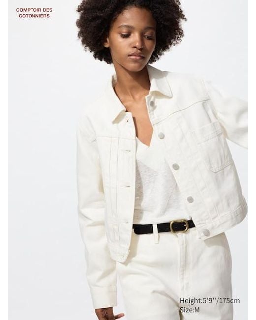 Chaqueta Algodón Mezcla Uniqlo de color White
