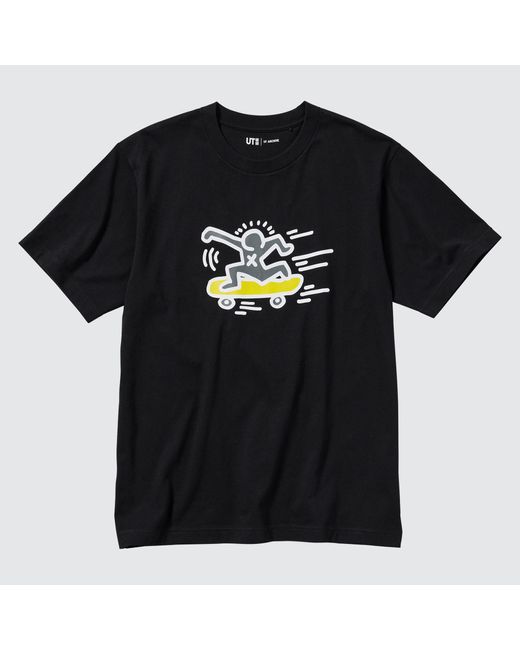 Uniqlo Baumwolle ut archive ny pop art bedrucktes t-shirt (keith haring) in Black für Herren
