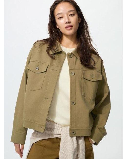 Uniqlo Natural Jersey Relaxed Jacket
