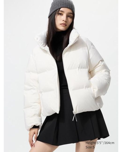Uniqlo White Seamless Down Short Jacket