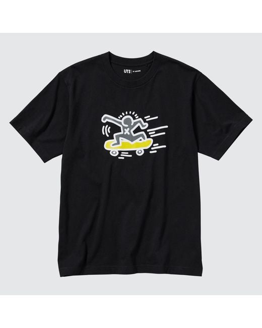 Algodón NY Pop Art Archive UT Camiseta Estampado Gráfico (Keith Haring) Uniqlo de hombre de color Black