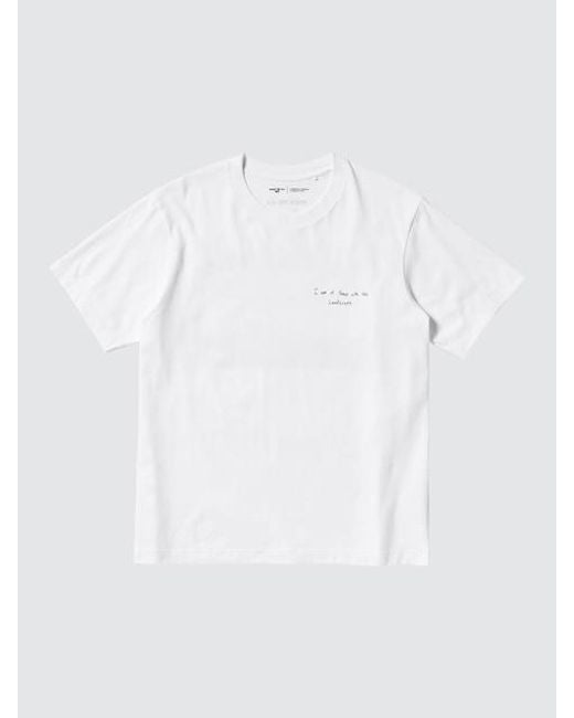 Uniqlo White Peace For All Graphic T-Shirt (Magnum Photos) for men