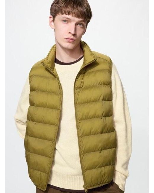 Uniqlo Yellow Puffertech Vest for men