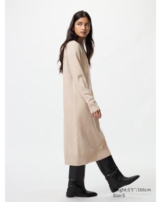 Vestito Filato Soffice di Uniqlo in Natural
