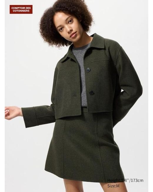 Minifalda Uniqlo de color Green