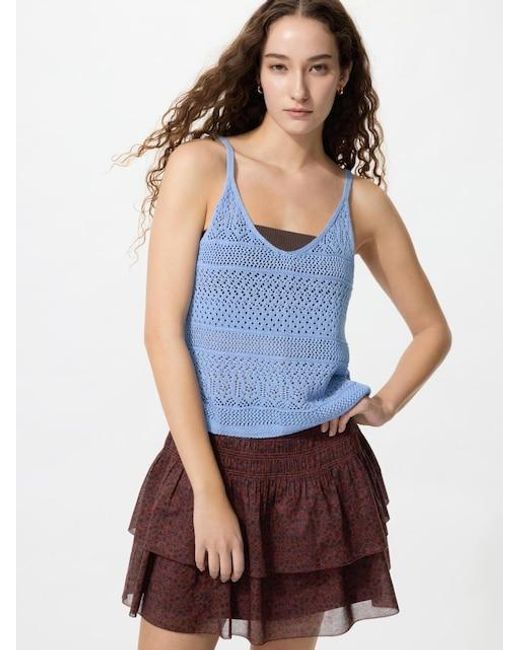 Uniqlo Blue Crochet Knit Camisole