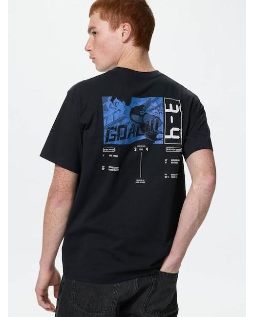 Uniqlo Black Bluelock Ut Graphic T-Shirt for men