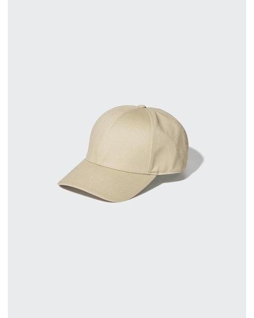 Uniqlo White Twill Cap for men