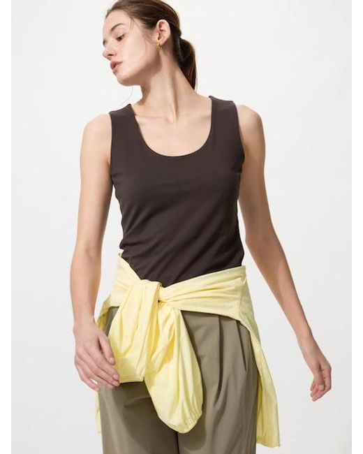 Uniqlo Black Ultra Stretch Active T-Shirt (Sleeveless)