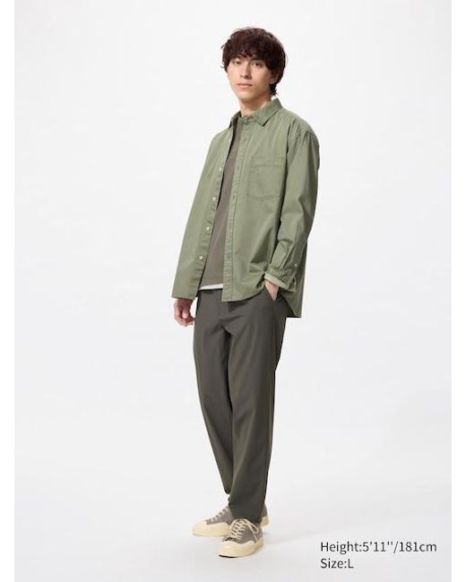 Pantaloni Ultra Elasticizzati di Uniqlo in Green da Uomo