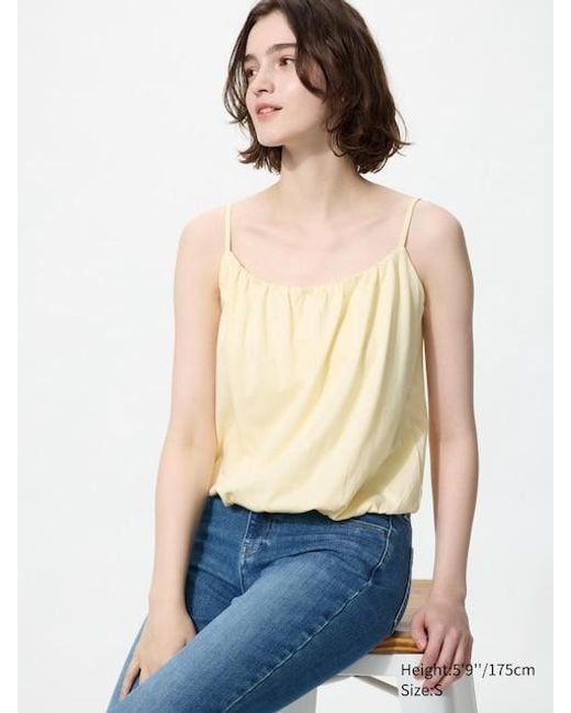Uniqlo Blue Balloon Gathered Camisole