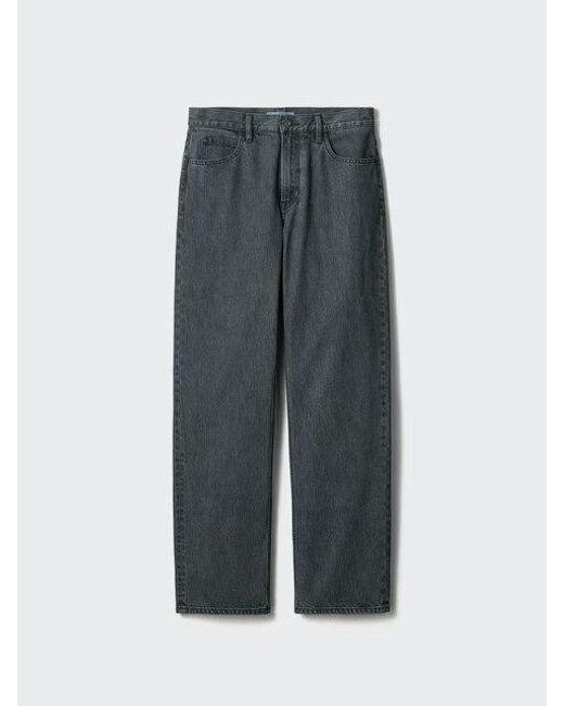Uniqlo Gray Straight Jeans (Longer) for men