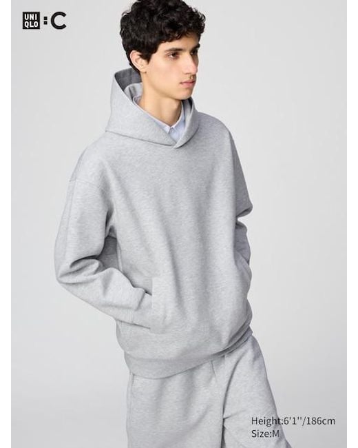 Sudadera Oversize Capucha Uniqlo de color Gray