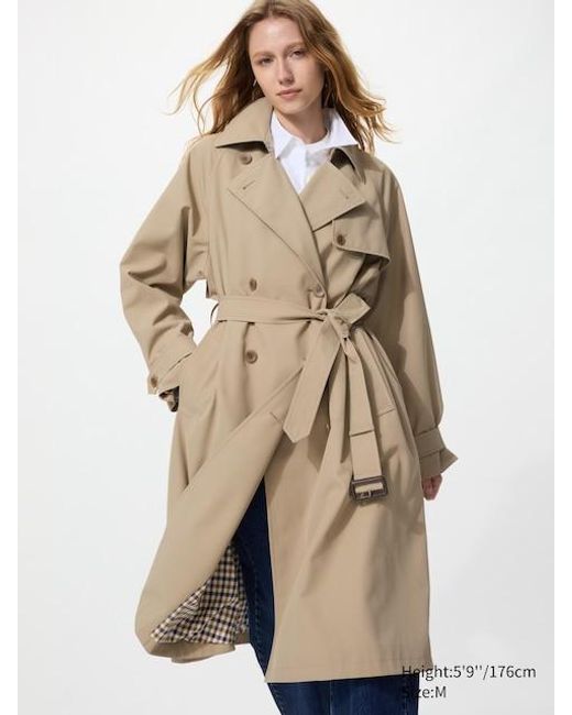 Uniqlo Natural Trench Coat (Relaxed)
