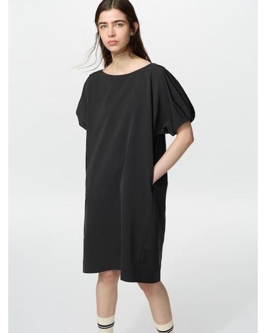 Uniqlo Black Relaxed Dress (Short Sleeve)