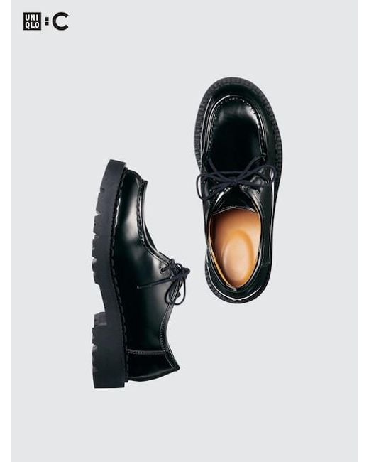 Uniqlo White Lace-Up Shoes
