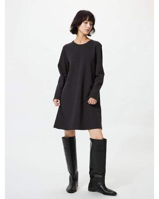 Uniqlo Black Jersey A-Line Dress