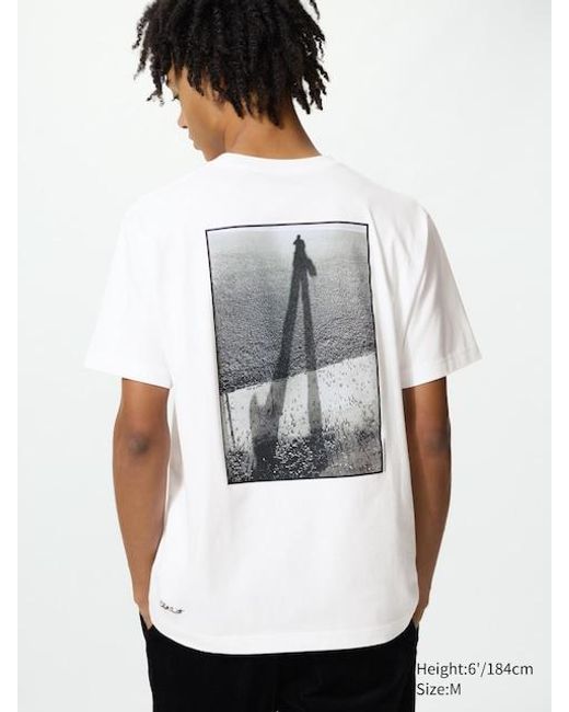 Uniqlo White Elliott Erwitt Ut Graphic T-Shirt for men
