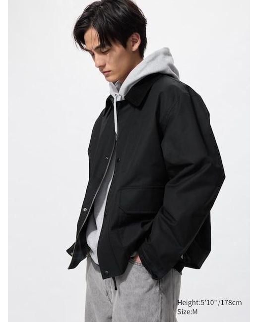 Chaqueta (Corta) Uniqlo de hombre de color Black