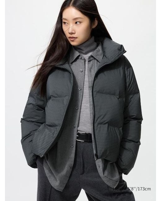 Uniqlo Gray Seamless Down Short Jacket