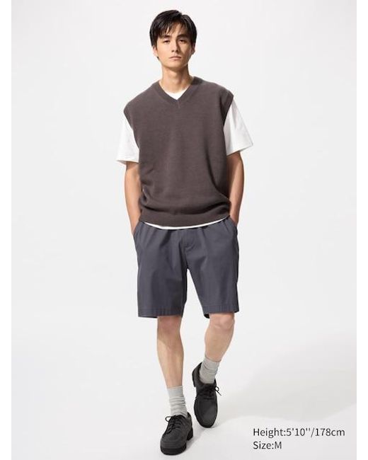 Pantalón Corto Confort Elástico Uniqlo de hombre de color Multicolor