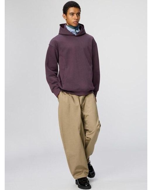 Uniqlo Purple Barrel Trousers for men