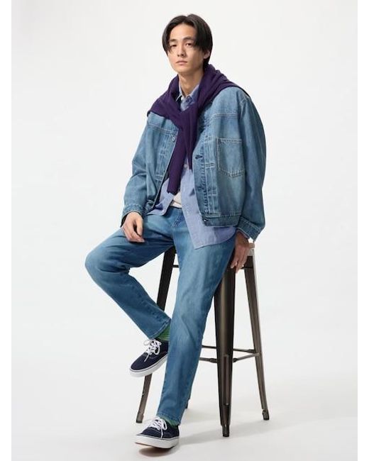 Uniqlo Blue Ezy Jeans for men