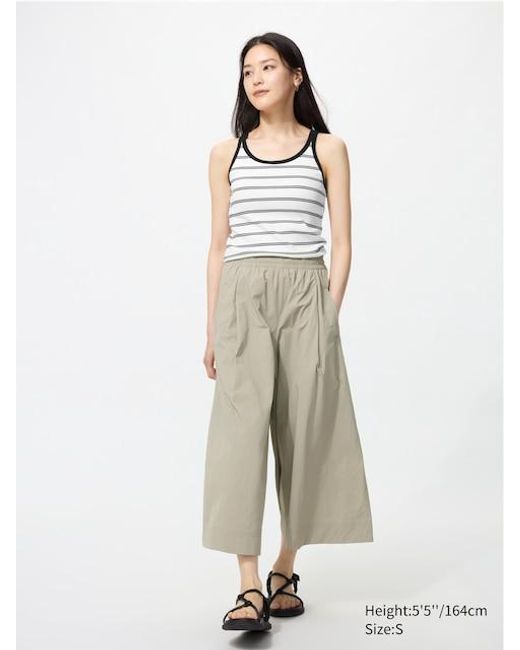 Uniqlo Natural Nylon Culottes