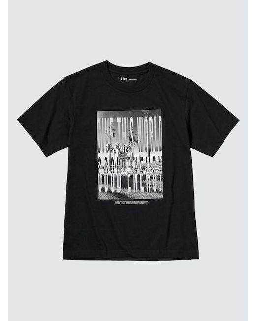 Uniqlo Black Peace For All Graphic T-Shirt (Kosuke Kawamura)