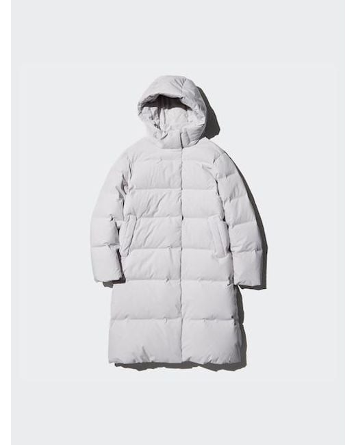 Abrigo Plumas Sin Costuras (Largo) de Uniqlo de color Gris Lyst