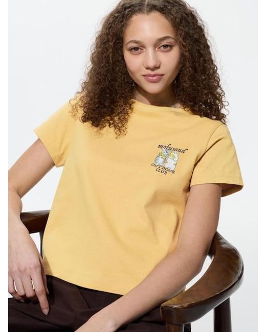 Uniqlo Natural Mofusand Ut Graphic T-Shirt
