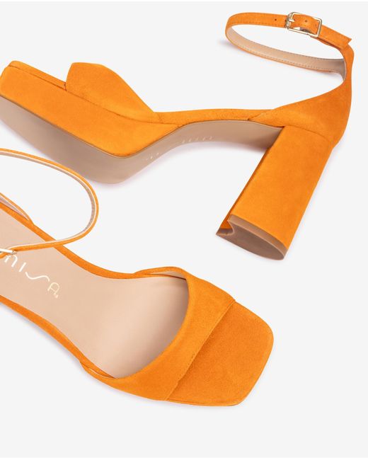 Sandales Élégantes Empeigne Et Talon Oriane_Ks Unisa en coloris Orange