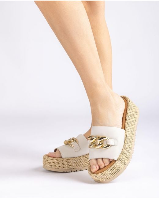 Sandales Avec Chaîne Capitan_Ns Unisa en coloris White