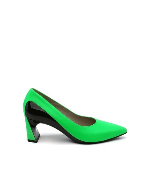 United Nude Leather Molten Flow Pump Mid in Neon Green (Green) | Lyst