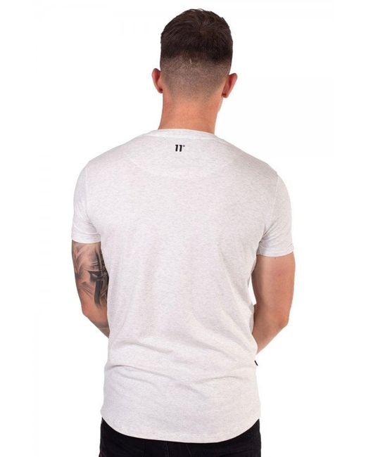 11 Degrees Cotton Muscle Fit T-shirt in White for Men - Save 4% - Lyst