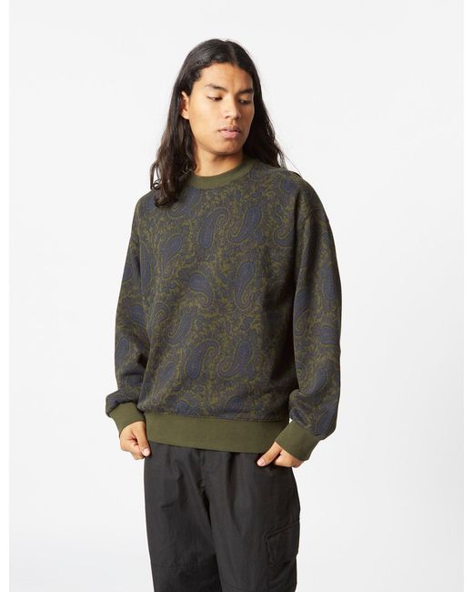 Carhartt Green Wip Paisley Sweatshirt (paisley Print) for men