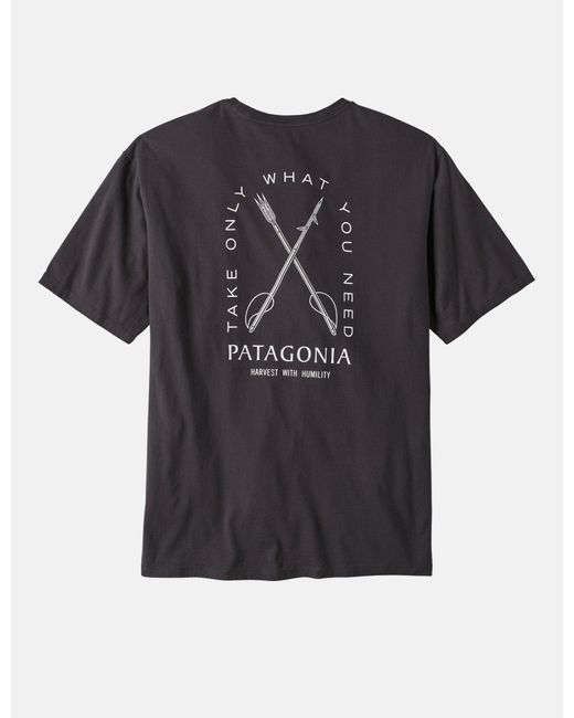 Patagonia Black Cta Organic Humble Harvest T-shirt for men