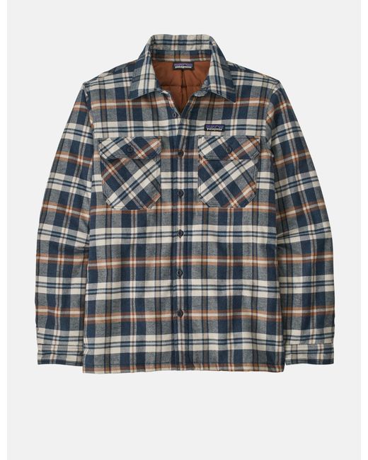 Patagonia Gray Insulated Fjord Flannel Fields Shirt for men