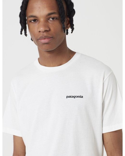 patagonia p6 t shirt white
