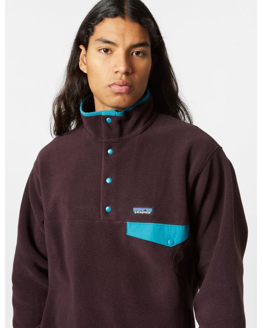 Patagonia Blue Synchilla Snap-t Pullover for men