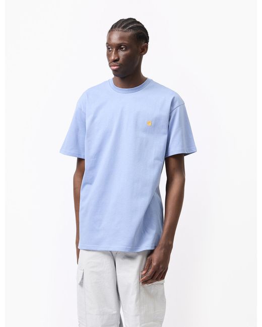 Carhartt Blue Carhart Wip Chase T-shirt for men