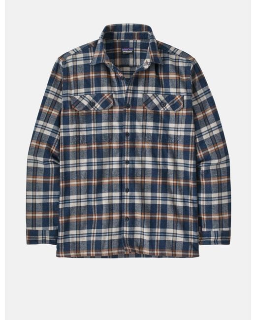 Patagonia Blue Fjord Flannel Fields Shirt (organic) for men
