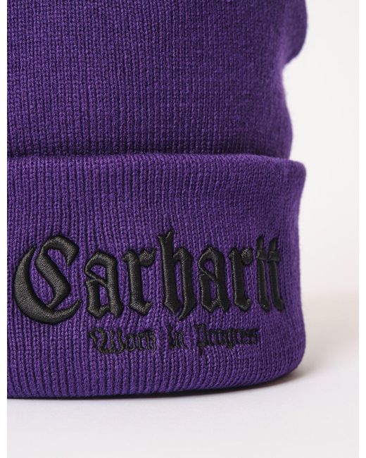 Carhartt Blue Wip Onyx Beanie Hat for men