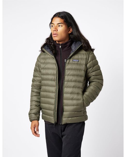 Patagonia Green Down Sweater Hooded Jacket for men