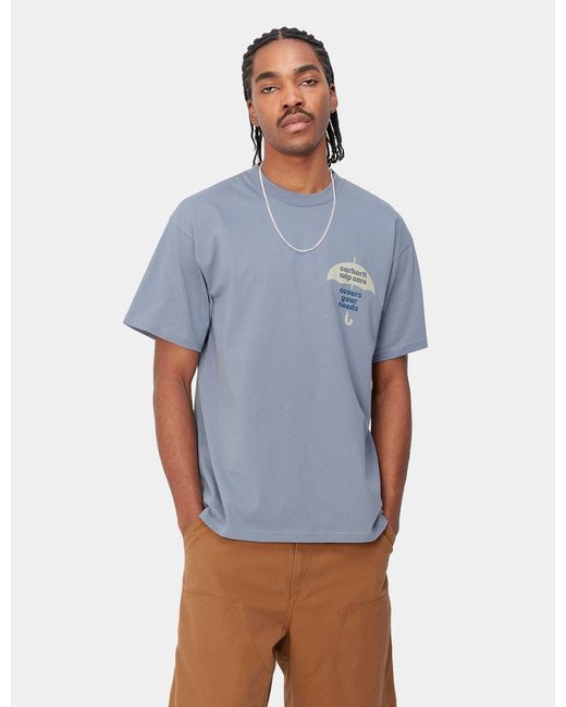 Carhartt Blue Wip Covers T-shirt (loose) for men