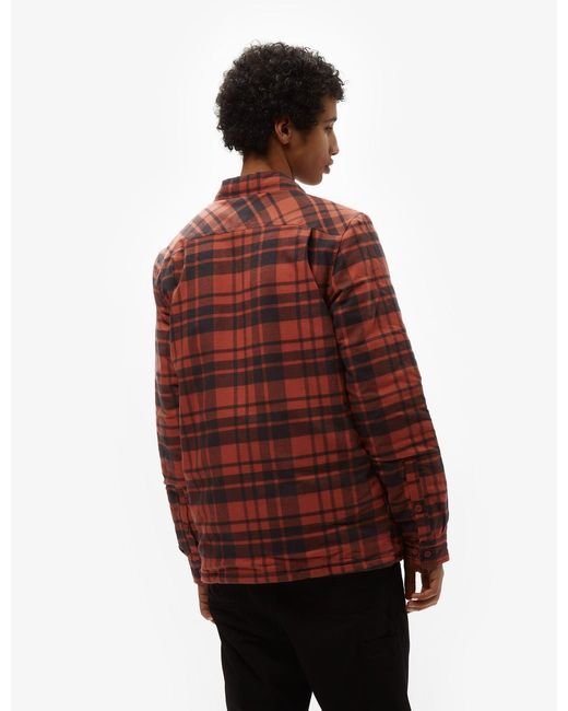 Patagonia Red Insulated Fjord Flannel Ice Caps Shirt for men