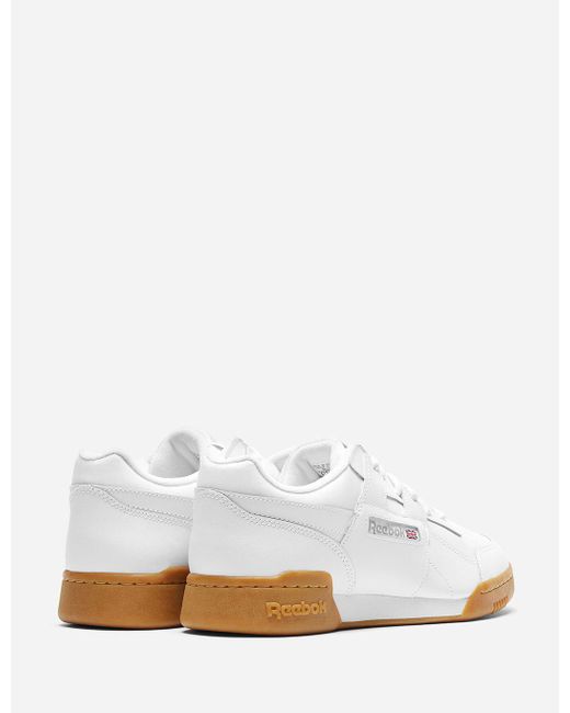 white reebok shoes gum sole