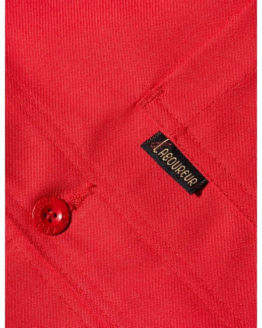 Le Laboureur Red Cotton Work Jacket for men