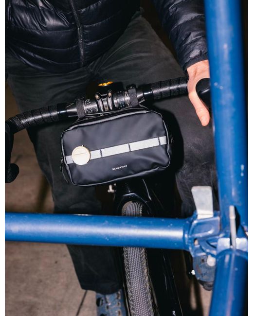 Sandqvist Black Uno Hip/bike Bar Bag for men
